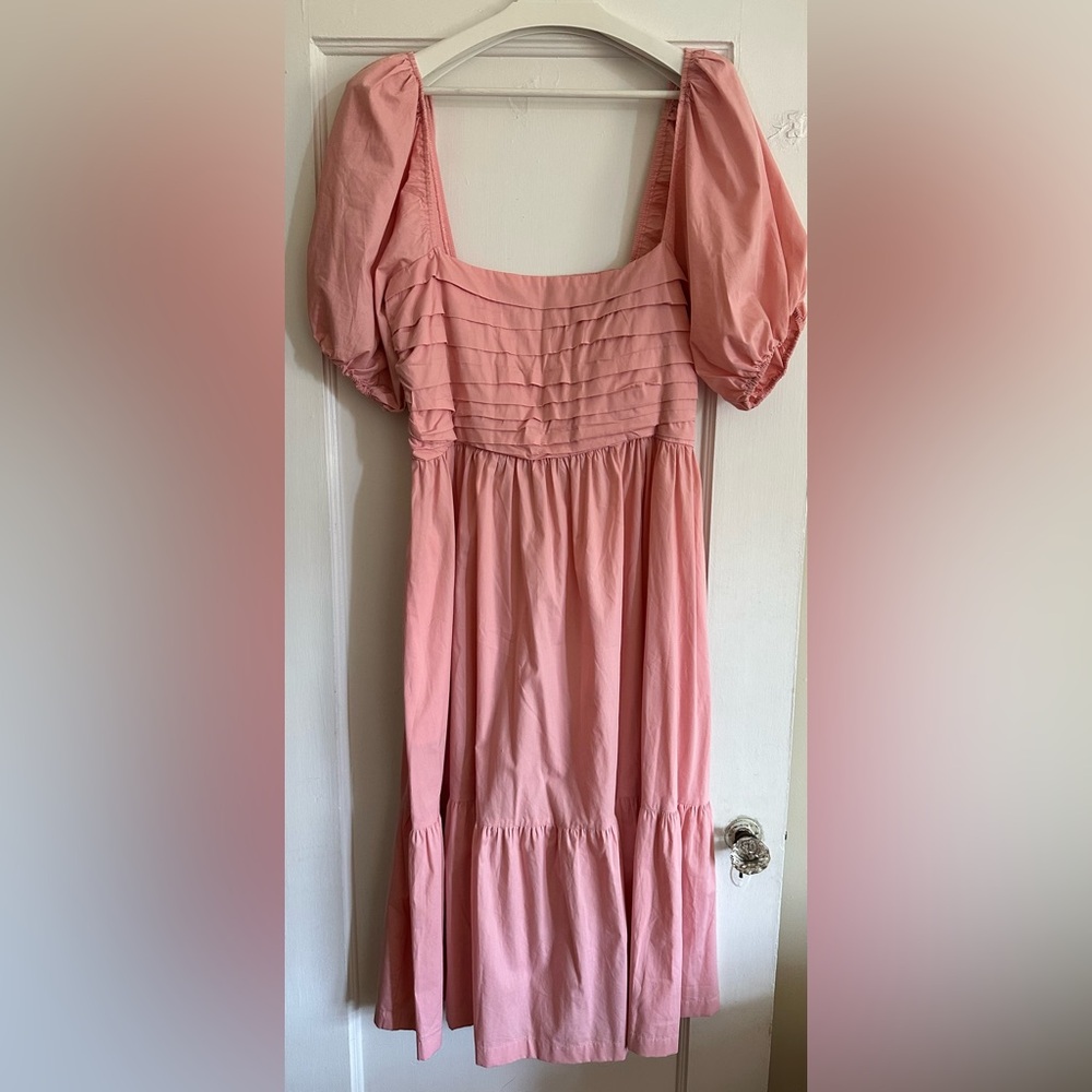 Abercrombie & Fitch Pink Puff Sleeve Dress